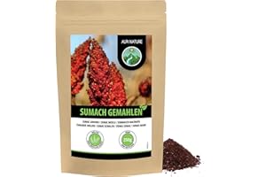 ALPI NATURE Przyprawa sumak, 250 g, w proszku, mielona przyprawa z drzewa octowego, delikatnie suszona i mielona, naturalna, wegańska, orientalna