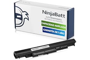 NinjaBatt - Batería para HP 807957-001 807956-001 HS04 HS03 HSTNN-LB6V 807612-421 HSTNN-LB6U 250 G5 807611-421 TPN-C125 15-AF067SA 843532222222221-851. – Larga duración [4 células/2200mAh/33Wh]