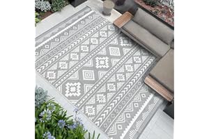 Famibay Dywan zewnętrzny wodoodporny plastikowy duży dywan ogród patio zewnętrzny dywan dywan składany pinic koc samochód podróż kemping mata zewnętrzna dywanik dwustronna mata podłogowa wewnątrz na