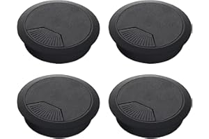 Jitnga 4 Piezas De Cubierta De Orificio De Cable, Pasacables De Orificio De Cable, Escritorio De Orificio De Cable De 60 Mm, Para Acabado De Cable De Escritorio De Computadora, Escritorio