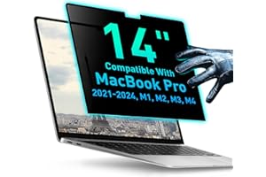 VINTEZ Magnetic Privacy Screen Compatible With MacBook Pro 14" 2021, 2022, 2023, 2024, 2025, M1, M2, M3, M4, M5 Anti-Blue Light Laptop Screen Protector Filter Blue Light Blocking Filter