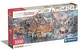 Clementoni Getting Ready for Christmas Puzzle - Puzzle 1000 elementów dla dorosłych - Puzzle dla dorosłych 70 x 50 cm - Puzzle Boże Narodzenie od Clementoni 39927