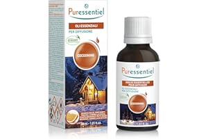 Puressentiel - Cocooning - Miscela Oli Essenziali per Diffusione - Atmosfera Calorosa e Confortevole - con 6 Oli Essenziali OEBBD - 100% Puri e Naturali - Vegan e Cruelty Free - 30 ml
