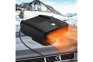 XstarG Calefactor para Coche 12V 180W Calentador De Coche Portátil, 2 en 1Calefacción y Ventilador Descongelador Parabrisas Calefactor Coche Mechero, Coche Desempañador y Descongelador, Rotación 360°