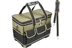 Drado Tool Bag Muti-Purpose Tool Bag Organiser with Adjustable Shoulder Strap (40 x 23x 28cm)