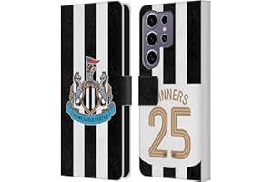 Head Case Designs Officially Licensed Newcastle United Football Club Home Kit 2025 Cup Winners Leather Wallet Case Compatible With Samsung Galaxy S25 Ultra