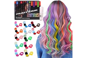 Ultikare Haarkreide für Mädchen,Auswaschwaschbar, Haarkreide für Kinder temporäre Haarfarbe Set Karneval Weihnachtsmarkt Kinder Mädchen