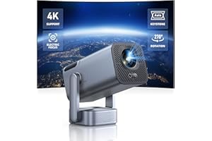 ‎TOPTRO Mini Beamer Native 1080P Beamer 4K - 【Elektrischer Fokus & Auto Vertikale Trapezkorrektur & 270°drehbar】 TOPTRO WiFi Bluetooth Outdoor Projektor für Handy, X8 Projektor