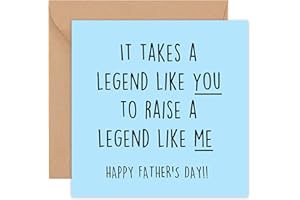 FELBRIDGE STUDIO Fathers Day Card - Fathers Day Cards - Funny - Gifts From Daughter - Father's Father s Stepdad Stepfather Pop Husband - From Son Daughter Both Of Us - Gift Cute Humour - 14cm