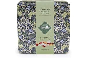 Lavolio Decadent Spiced Confiserie Boîte de Cadeau (250g) - Fabuleuse Sélection de Dragées Italiens, avec Noix Enrobés, Café et Épices, Luxueux Bonbons et Chocolats, Cadeau Parfait pour Lui et Elle
