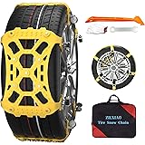 ZILXIAO 6 catene da neve universali per pneumatici invernali, da 165 a 285 mm, per pneumatici di auto, per camion, SUV e ATV 