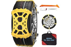 Cadenas de nieve para coche, 6 unidades, universales para neumáticos de invierno, 165 hasta 255 mm, para neumáticos de coche 