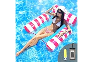 HOSHIN Pool Sitz Schwimmende Hängematte, Wasserhängematte Spielzeuge Luftmatratze Pool Sessel Wassersitz Poolhängematten Liegematte für Erwachsene