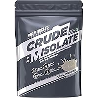 Bigmuscles Nutrition Crude Isolate 1kg, Whey Protein Isolate with Whey Peptides, 26g Protein, 0g Sugar, 1g Added Leucine…