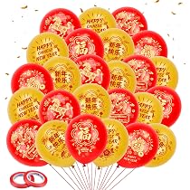 Décorations Nouvel An Chinois 2026 - Lot De 6 Pièces Année Du Cheval - Pour Maison, Bureau, Porte, Arbre - 3