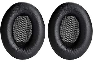Yizhet Cuscinetti Cuffie Compatibile con Bose QuietComfort 2 Q2 QuietComfort 25 Q25 QuietComfort 15 Q15 Padiglioni Cuffie di Ricambio per Bose SoundTrue SoundLink Around Ear II AE2 (1 Paio, Nero)