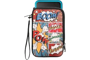 kwmobile Funda Compatible con Consola Nintendo 3DS XL - Estuche de Neopreno con Cremallera - Arte Pop Multicolor