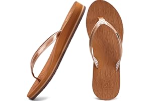 KuaiLu Womens Fashion Flip Flops Ladies Lightweight Yoga Mat Thong Summer Beach Sandals with Comfortable Arch Support