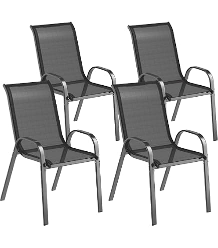 HOME DECO FACTORY - Lot de 4 Chaises Extérieur Malaga - Polypropylène Blanc Marron - Conçu pour Intérieur et Extérieur - Dimensions 57 x 80,2 x 51,2 cm - Assise Confortable
