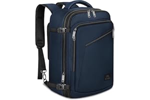 MATEIN Bagaż Podręczny 40x30x20, 24L Plecak Podróżny Męski i Damski do Ryanair, Eurowings, Wizzair, Vueling, Cabin Bag Travel Backpack do Pracy, Biznesu i Podróży, Niebieski
