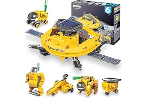 CUNSIEUN Juguetes Robots para Niños de 8 a 12 años, 6 en 1 Kit de Robot Solar STEM, Juguetes Espaciales Solares, Kits De Ciencia, Niños Robotica para 8-12 Años, Regalo De Experimento Científico Para Cumpleaños