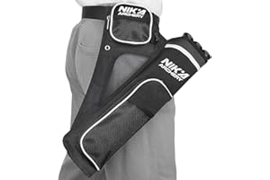 ELONG OUTDOOR Bogenschießen Köcher für Pfeile,Pfeile Köcher Köcherhalter Tasche mit 3 Geschützte Pfeilrohre – Verstellbare Gürtel Taille für Jugendliche Erwachsene das Bogenschießen