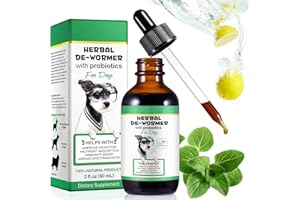 OBNOSWLPJMN Dog Wormer Liquid Wormers for Dogs Natural Liquid Wormer for Dogs Puppy Worming Treatment Puppy Worming Syrup Dog Worming Treatment Dog Dewormer(60ml)