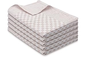 ZOLLNER Conjunto de 5 paños de Cocina 100% algodón, 46x70 cm, marrón.