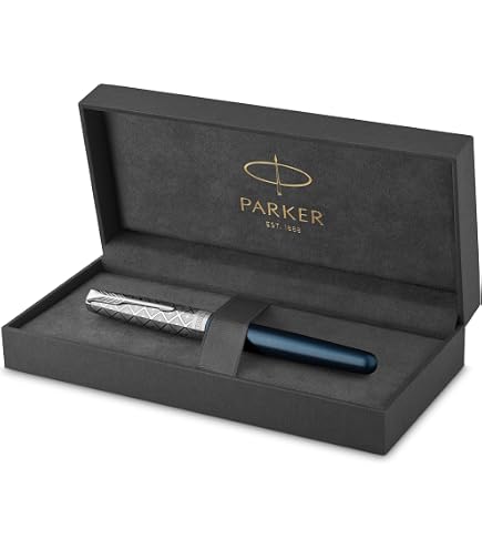 Waterman Hémisphère penna a sfera | Laccatura blu e metallo | Cappuccio cesellato | Inchiostro blu | Confezione regalo