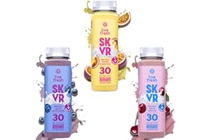 ‎LIVEFRESH LiveFresh Skyr Drink – Probierpaket – 30g Protein + Kollagen – Kalorienarm – Ohne Zuckerzusatz – Protein Shake Alternative – 18x250ml