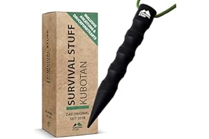 ‎SURVIVAL-STUFF.DE Survival Stuff Kubotan - in 4 Farben erhältlich - zur Selbstverteidigung - Druckverstärker mit Handschlaufe EXTRA STARK für Notsituationen als Notfallhammer, Glasbrecher & Schlüsselanhänger
