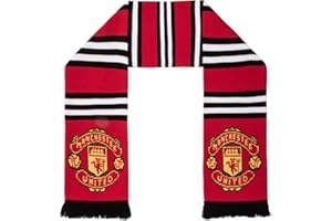 Manchester United FC Official Football Gift Stripe Bar Scarf