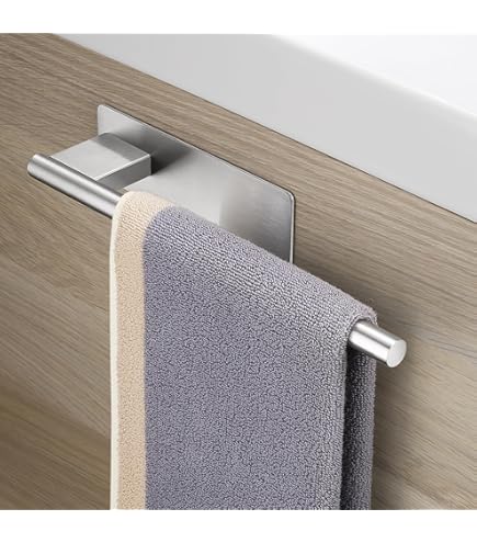 Biutimarden Handdoekhouder 30cm - Zelfklevend Roestvrij Staal | Chrome, Zonder Boren