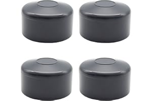 Enkotrade 4 Stück Zaunkappen Anthrazit für Außenmaß Ø 60mm, Rohrkappen aus hochwertigem Kunststoff, Pyramide Rund Zaunpfostenkappen Pfahl Deckel Zaunabdeckung