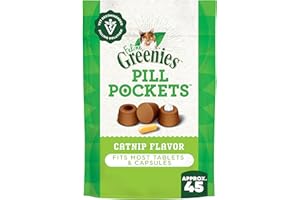 Greenies Feline Pill Pockets Catnip Flavor For Tablets & Capsules 45-Count