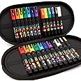 Posca Water Based Permanent Marker Paint Pen - PC-1M / PC-3M / PC-5M Nibs - Multi Surface Use - Display Gift Case of 24 Pens (Essential Set)