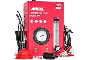 ANCEL S3000 PRO Automotive Smoke Machine with Built-in Air Pump and Pressure Gauge. Professional Vehicle Leak Diagnostic Detector Tools Kit for Leaks Test in Vacuum,Fuel,EVAP and Other Cars System