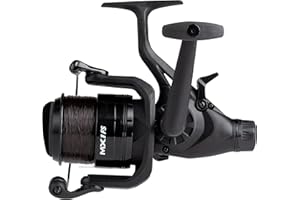 Mitchell MX1 FS Allround Fishing Reel - Spinning Free Spool Freshwater Carp Fishing Reels and Deadbait Pike & Zander Anglers - Robust and lightweight Black Aluminium - 2+1 Bearings