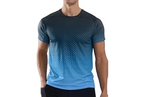 Men’s T-Shirts Gym Running T Shirts for Men Moisture Wicking Athletic Sport Breathable Tops Quick Dry Short Sleeve Workout T-