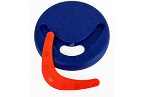 GREEN JEM Pet Store El Frisbee Azul con Juguete Boomerang para Perro, Ideal para lanzar y recuperar Juegos, promueve el Deseo de Jugar a Tus Perros, fomenta el Ejercicio Saludable