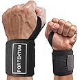 PORTENTUM Unisex Wrist Wraps 2, Black, One Size Fits All EU