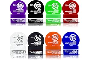 REDONE Cire Aquatique Coiffante Violetta,Black,Red,Brıght White, Grey, Orange, Blue & Green Matte | 150ml | Lot de 8