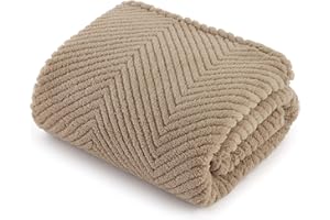 Bedsure Manta Lavable para Perros Grandes - 120x100 cm Manta para Perro de Forro Polar Coral, Suave y mullida, Manta para Gato, Manta para Mascotas para Viajes, Cama, sofá, Color marrón