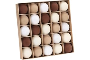 Sea Team Paquete de 25 bolas de Navidad de terciopelo – Adornos decorativos de plástico irrompible para árbol de Navidad, 60 mm/2,36 pulgadas, para árbol de Navidad, guirnalda, otoño, amanecer, tiempo