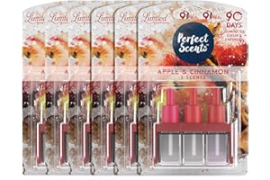 Perfect Scents 3 Scents Air Freshener Refill (6 Pack) - Compatible with 3volution Apple Cinnamon 6x20ml