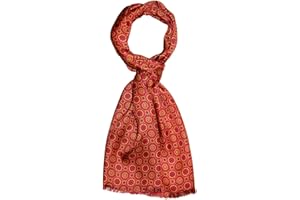 Lorenzo Cana Herren Schal 100% Seide in harmonischen Farben bedruckt doppellagig Seidenschal Seidentuch Tuch Dandy Style 30 cm x 160 cm - 8920011