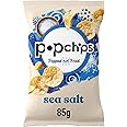 popchips - Sea Salt Potato Chips, 85g (Pack of 8) - Popped not fried, No artificial flavours or colours, Suitable for vegans
