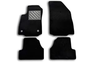 MTC AUTOMOTIVE Fußmatten für Opel Mokka und Mokka X ab 2012-2020, passgenau, rutschfest, Absatzschoner aus verstärktem Gummi, Befestigungsknöpfe