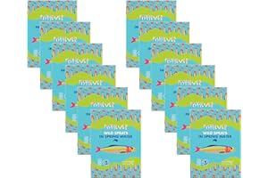 Fish 4 Ever | Sprats In Spring Water - Sustainably Fished. Tin Canned Food Rich In Omega-3, Great With Fresh Bread, Pasta and Salads | 105g (Pack of 12)