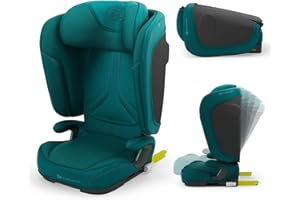 KK KINDERKRAFT Kinderkraft UNITY 2 i-Size, Seggiolino auto pieghevole 100–150 cm, 3,5 a 12 anni, Poggiatesta regolabile, Con sistema AIR FLOW, Regolazione dello schienale in 5 posizioni, Grigio